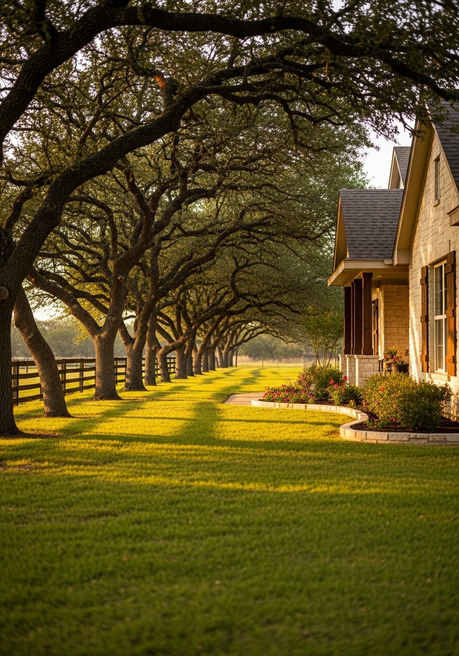 Kurten property exterior showing a well-maintained country home suited to rural living.